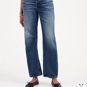 Madewell Blue Women's darted leg barrel jeans